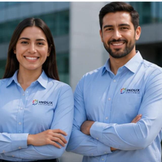 Profesionales con uniformes resistentes y duraderos